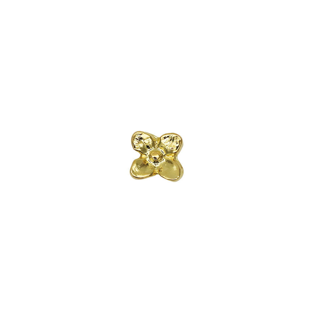 ▶︎ネイルパーツ/フラワー/ゴールド/P-34 ネコポス 送料無料】ネイルパーツ ゴールドフラワーパーツ S