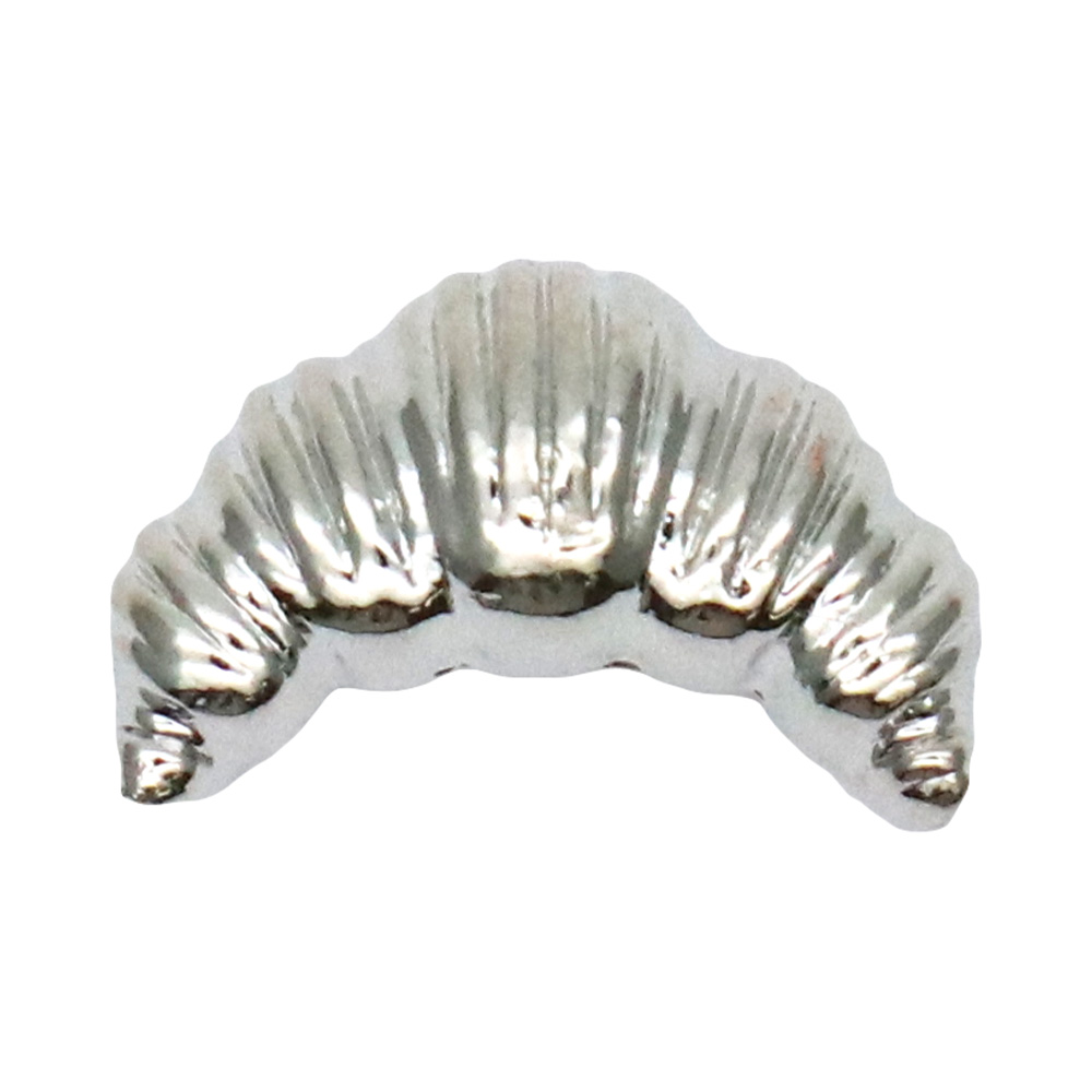 [ネコポス送料無料]ネイルパーツ クロワッサン&プレッツェルパーツ [ゴールド 金/シルバー 銀] 全4種 2個入り ジェルネイル | ブランド登録なし | 01