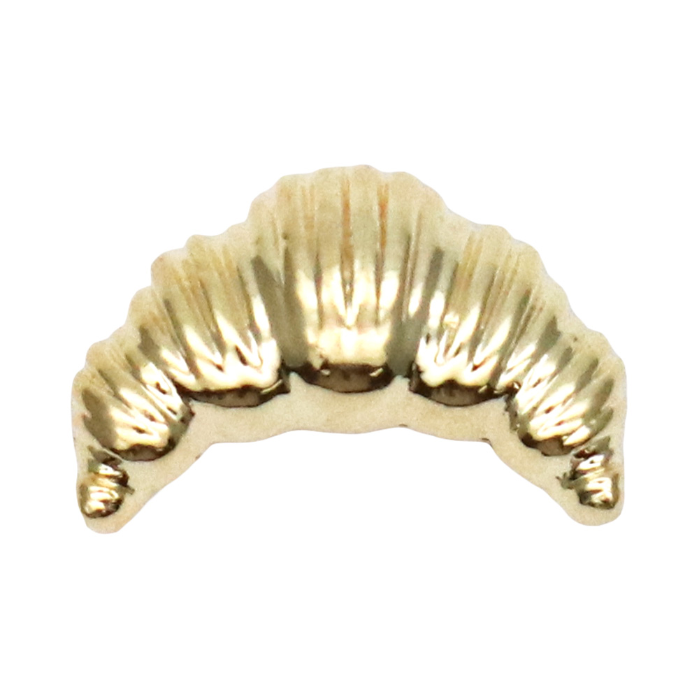 [ネコポス送料無料]ネイルパーツ クロワッサン&プレッツェルパーツ [ゴールド 金/シルバー 銀] 全4種 2個入り ジェルネイル | ブランド登録なし | 02