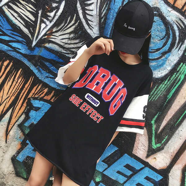 カットソー Tシャツ バイカラー ロゴ プリント ユニフォーム
