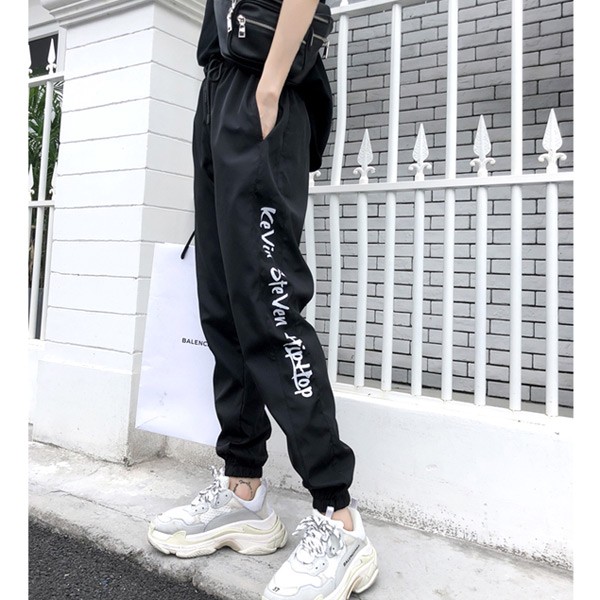 誠実 メンズ ジョガー パンツ Ⅼ 韓国 海外 スタイル スウェット 黒 ジャージ