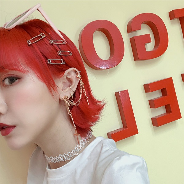 ROSIER ヘアピン 4個セット ヘアピンセット セーフティピンモチーフ 4個セット 安全ピン
