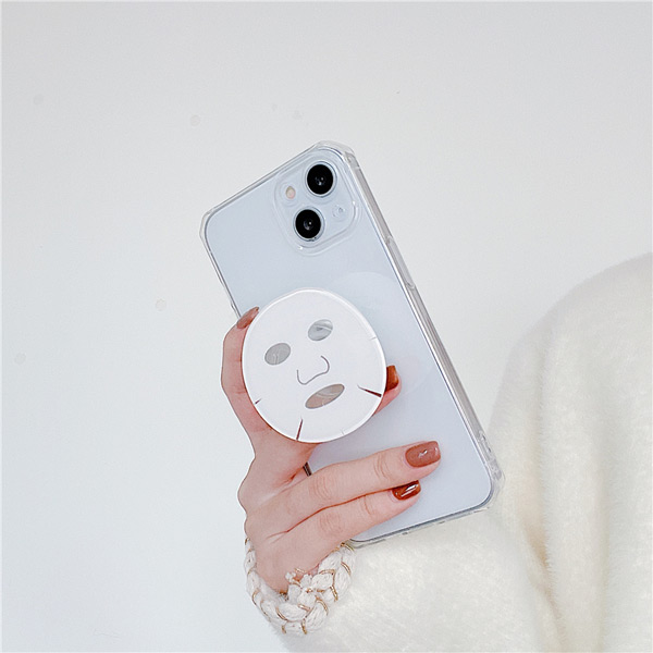 スマホグリップ グリップトック フェイスマスク 顔型 韓国 スマホ