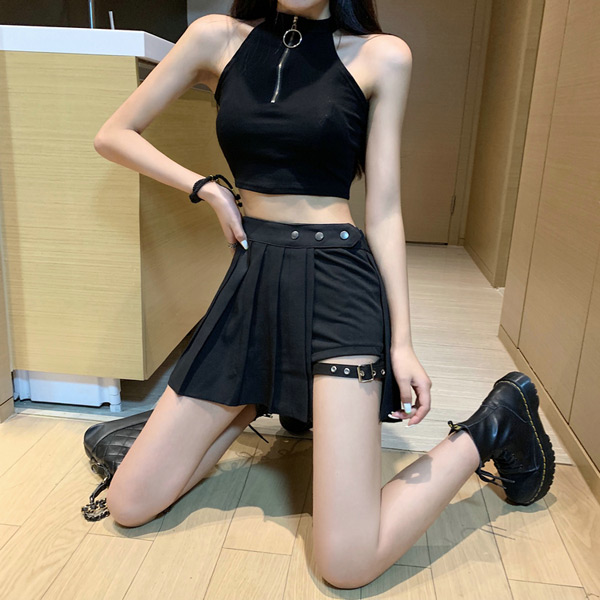 ショートパンツ プリーツスカート スカパン ミニスカート