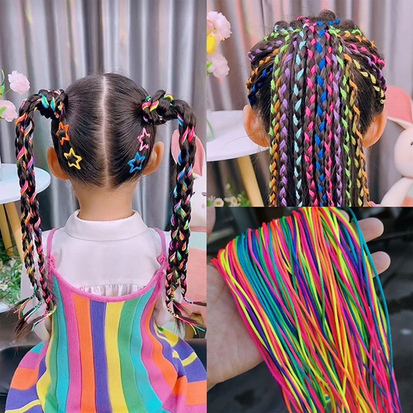 送料無料 キッズ 子ども用 ヘアロープ 編み込みロープ 10ピースセット エクステ風 カラフル マルチカラー 蛍光 ネオン 紐 ロープ セット ヘアアクセサリー  : djaw025 : 韓国系ダンスウェアDecorative - 通販 - Yahoo!ショッピング