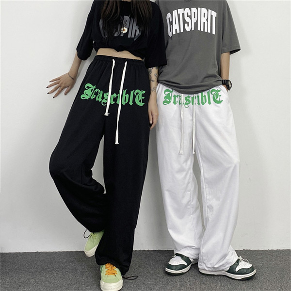 ワイドパンツ バイカラー ジャージ スポーツ ダンス 韓国 L1354 hhh079-8.jpg