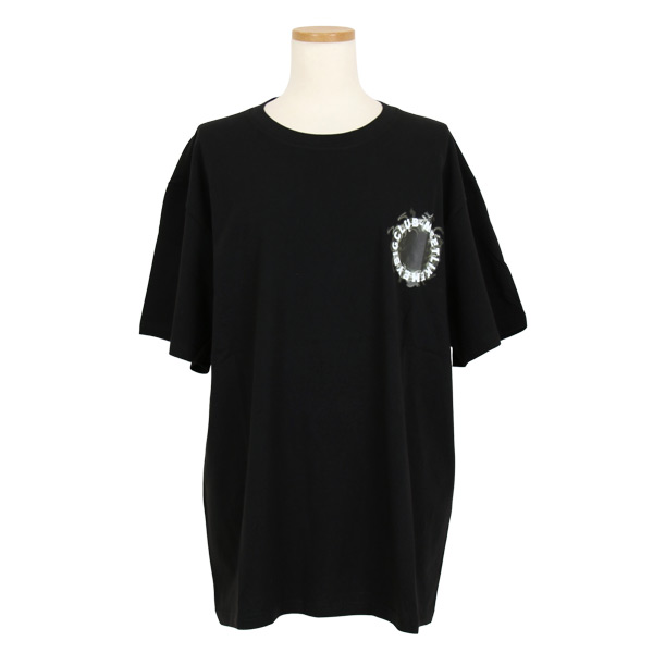  ◆アングルド バック ロゴ Tシャツ 黒 送料込 eplus1015smg1.jpg