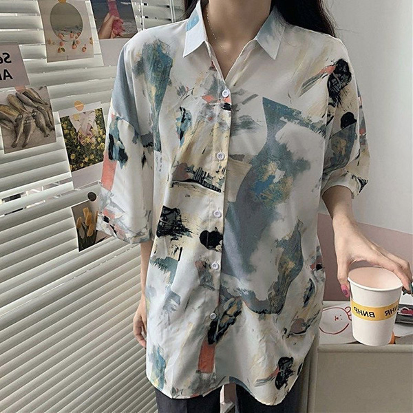 あり 柄シャツ 炎柄 ファイヤー柄 ビッグシルエット 燃える 半袖 夏服 シャツ 黒 衣装 春服 韓国ファッション ダンス 大きいサイズ 個性的 ヒップホップ 柄シャツ 炎柄 ファイヤー柄 ビッグシルエット 燃える 半袖