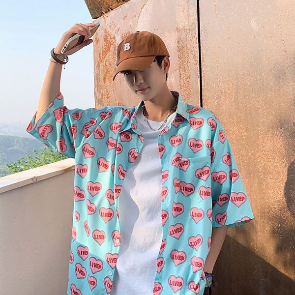 シャツ メンズ 半袖 大きい ストリート系ファッション 春夏 卸 ダンス 衣装 韓国 HIPHOP B系 アメカジ レディース 柄 ペイズリー カジュアル シャツ メンズ 長袖 大きい ストリート系ファッション 春夏 卸