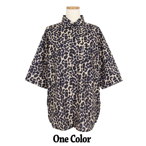 FENDI ヒョウ柄 レオパード シャツ 半袖 トップス サイズ 42 洋服 mmm153-2.jpg