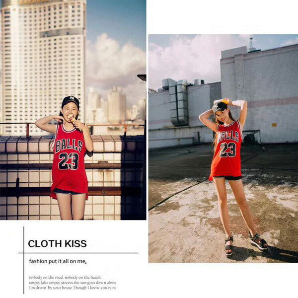 タンクトップ メッシュ バスケット ユニフォーム レディース