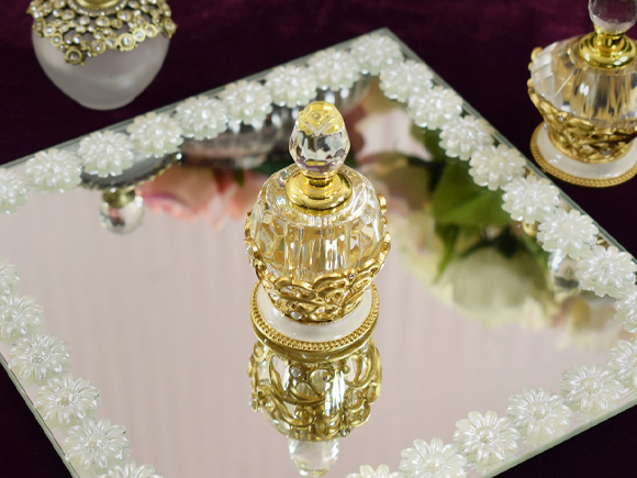 Gold & Glass ゴールドガラス 香水瓶 オーバルボール パヒュームボトル ミニ ガラス |  | 04