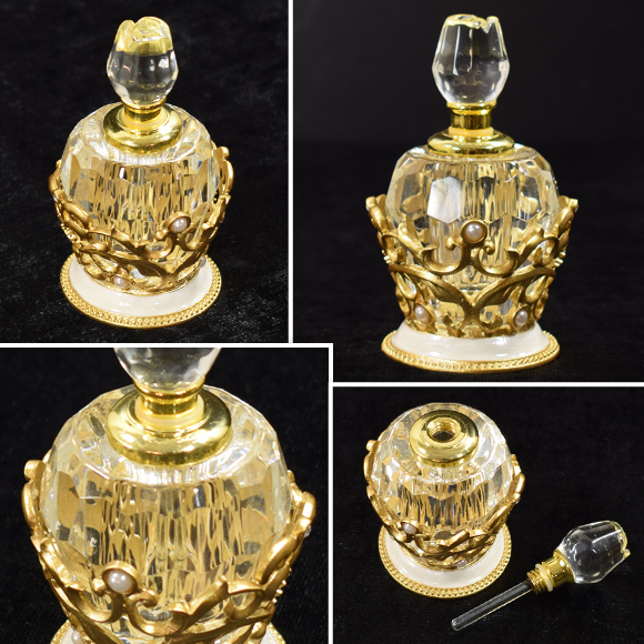 Gold & Glass ゴールドガラス 香水瓶 オーバルボール パヒュームボトル ミニ ガラス |  | 03