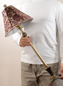 クラシック ビュッフェランプ ボルドーフラワー テーブルランプ アメリカントラディショナル 卓上ランプ |  | 06