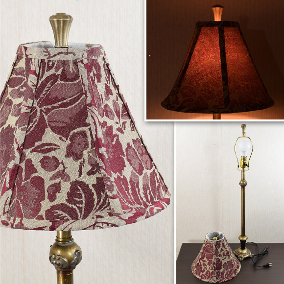 クラシック ビュッフェランプ ボルドーフラワー テーブルランプ アメリカントラディショナル 卓上ランプ |  | 03