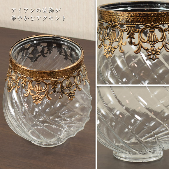 ブロンズ製花瓶 金色アクセント ヴィンテージの日本製ブロンズ製花瓶