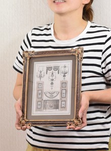 アンティーク ファーニチャー アートフレーム 絵 壁掛け 壁飾り