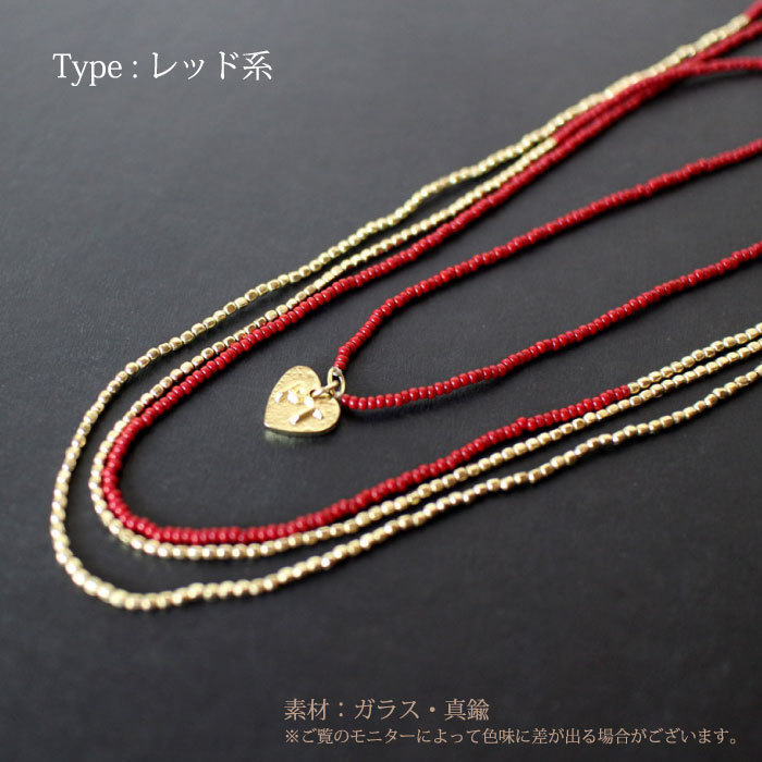 新品未使用　ガラス　真鍮　ネックレス fa-apt019_4.jpg