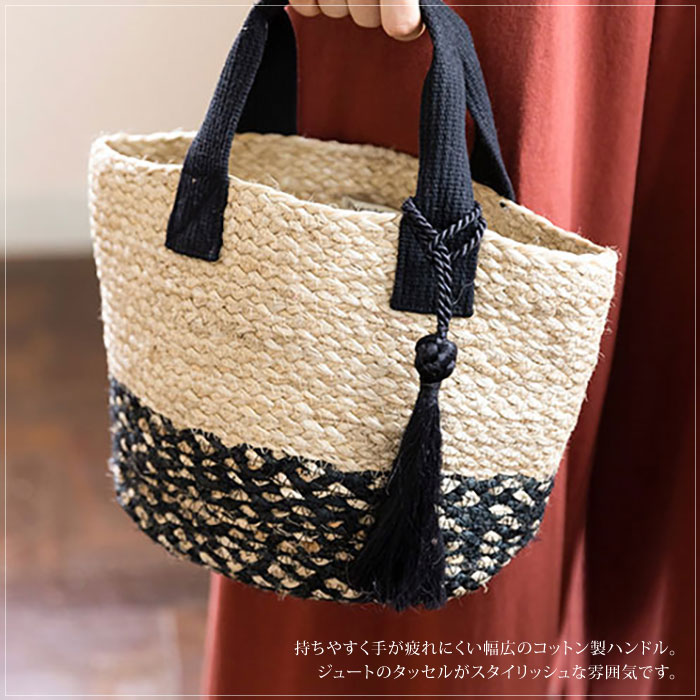 People Tree（ピープルツリー） トートバッグ タッセル付きコットン