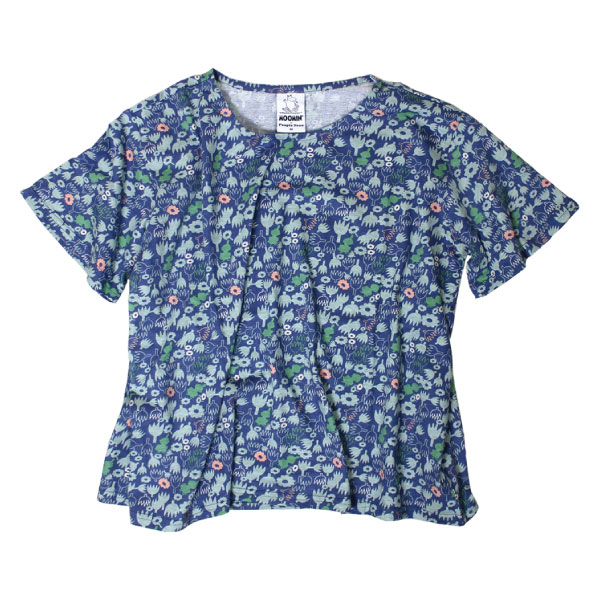 ムーミン Tシャツ レディース （PeopleTree 「ムーミン」デザイン・オーガニックコットンフレアトップ　ミィ＆フラワー　女性：M/L）（メール便可） People Tree ムーミン Tシャツ レディース （PeopleTree