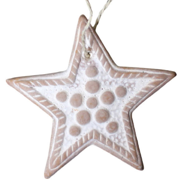 オーナメント クリスマス 素焼き（ PeopleTree テラコッタのクリスマス