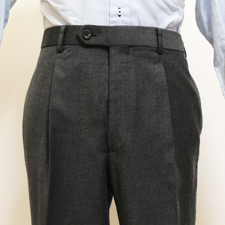 SALE レギュラー型 スーツ メンズ 新作 秋冬 西川毛織 Super100s 灰