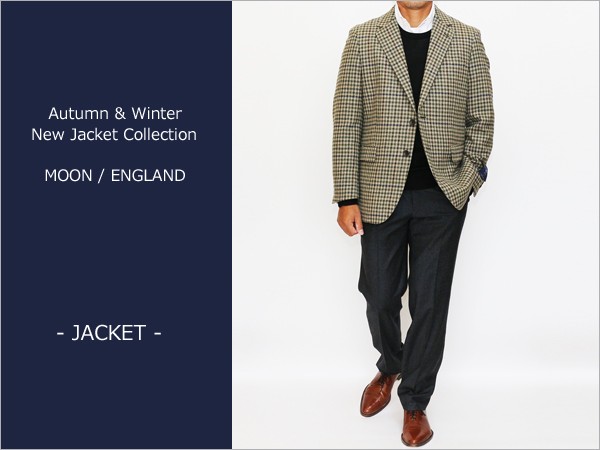 ジャケット テーラード ブレザー 秋冬 新品 英国 MOON ムーン ツイード
