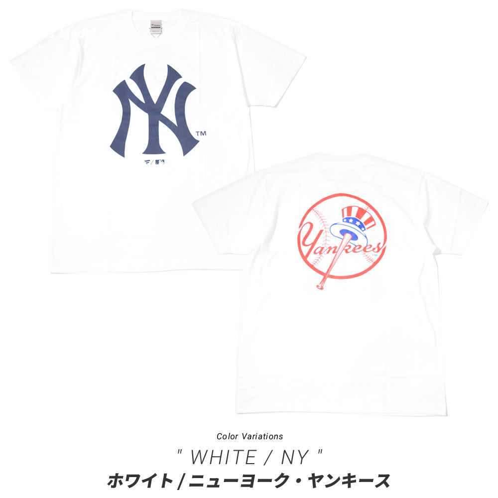 Fanatics ファナティクス Tシャツ 半袖 メンズ レディース MLB ロゴ バックプリント NY LA MLO122SS0003