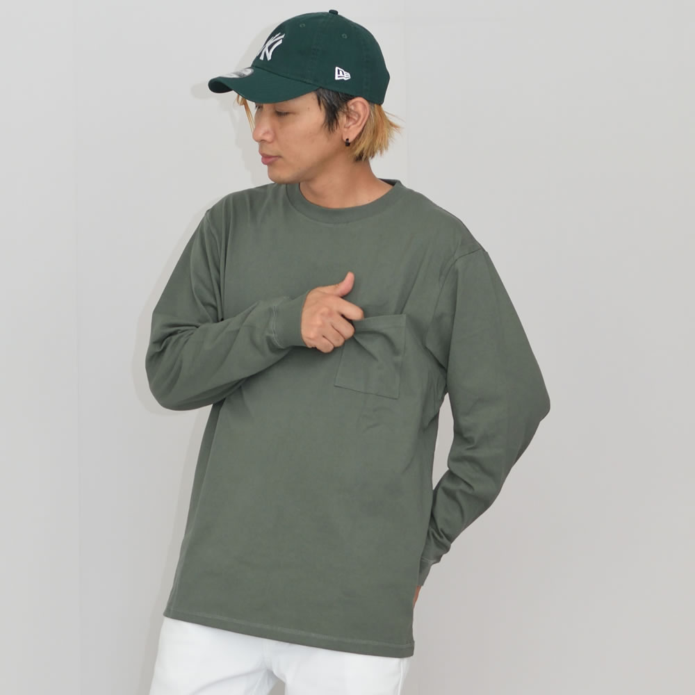 Goodwear グッドウェア ポケットTシャツ 長袖 ロンT メンズ レディース