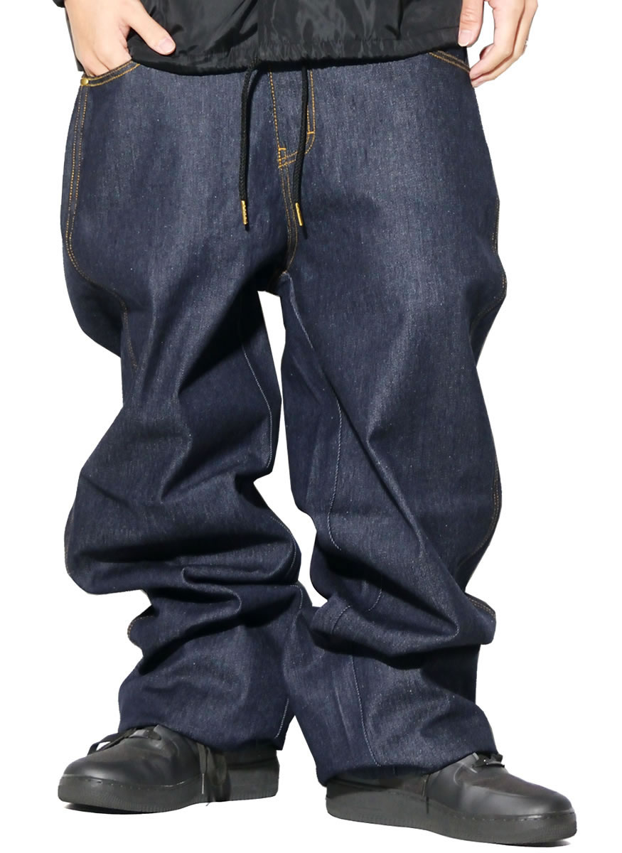 SOUTHPOLE サウスポール デニム バギーパンツ メンズ ワイド ジーンズ 極太 ルーズ ダボパン ズボン 太め ゆったり 大きいサイズ B系  ストリート ブランド