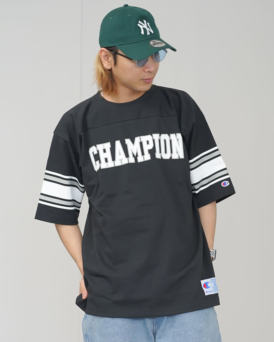 Champion フットボールTシャツ メンズ 23SS アクションスタイル C3-X320 チャン...