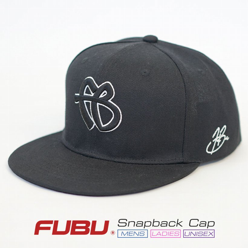 FUBU フブ スナップバックキャップ メンズ 帽子 ベースボールキャップ FB CAP ブラック ...
