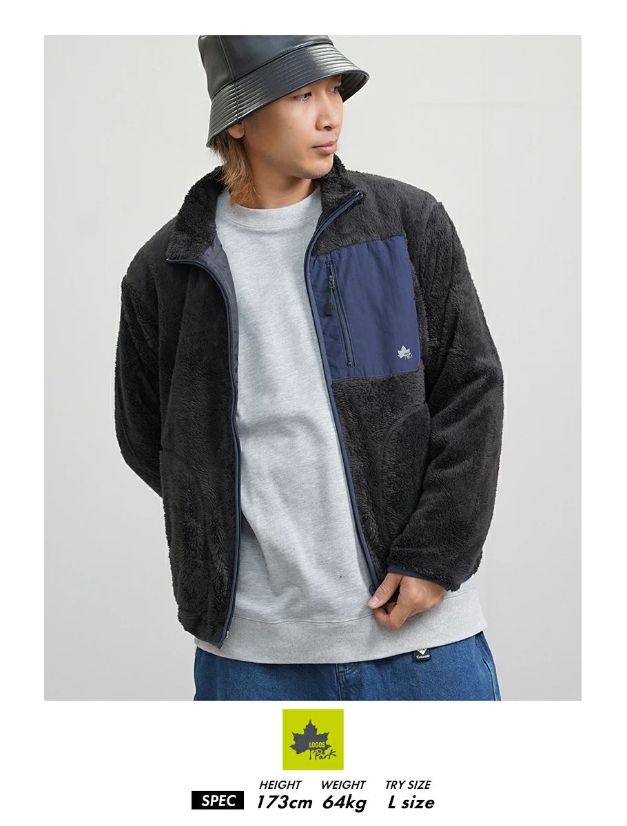 LOGOS（ロゴス） LOGOS PARK パーク ボアブルゾン ジャケット メンズ