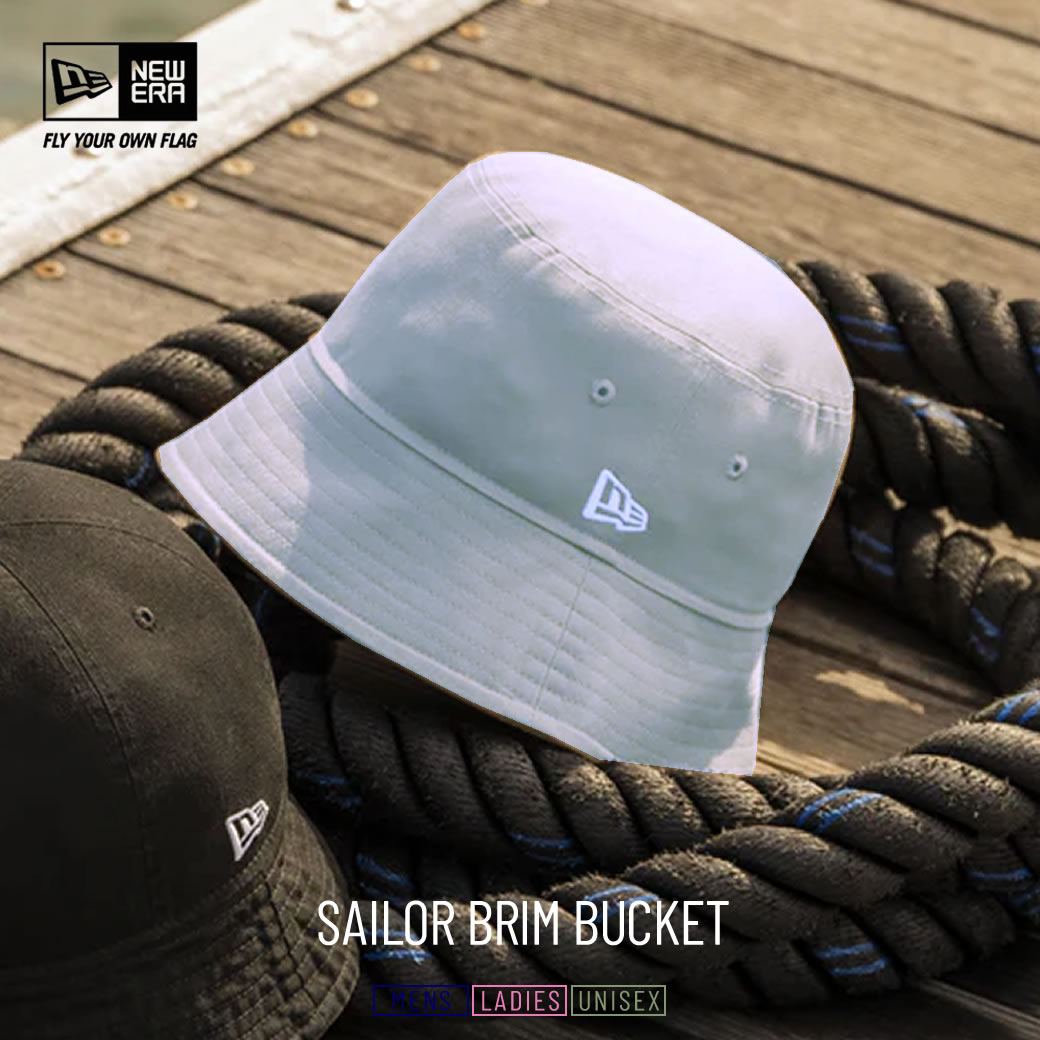 ニューエラ バケットハット 帽子 メンズ レディース NEW ERA バケット01 セーラーブリム Sailor Brim Bucket ストーン｜deep｜02