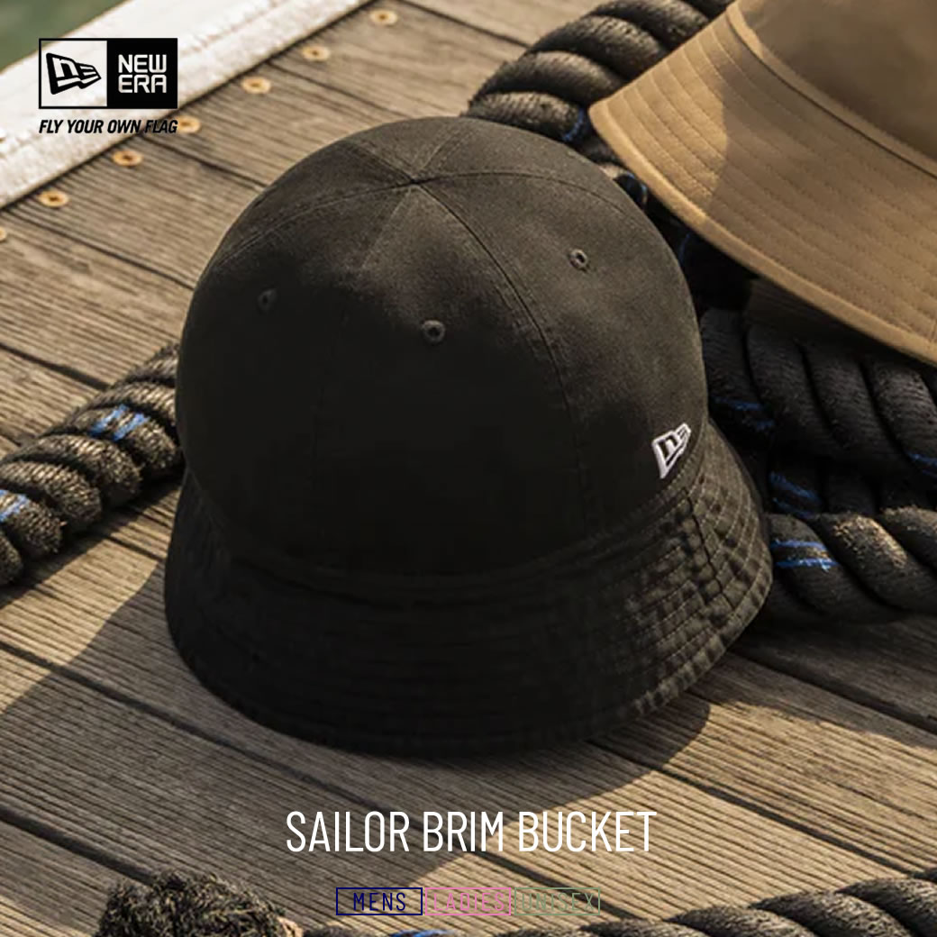 ニューエラ バケットハット 帽子 メンズ レディース NEW ERA バケット01 セーラーブリム Sailor Brim Bucket ブラック