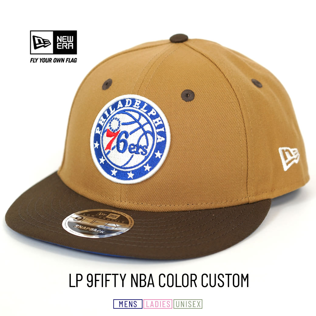 ニューエラ キャップ 帽子 メンズ レディース NEW ERA LP 9FIFTY 950 NBA カラーカスタム フィラデルフィア・シクサーズ ウィート×ウォルナット｜deep｜02