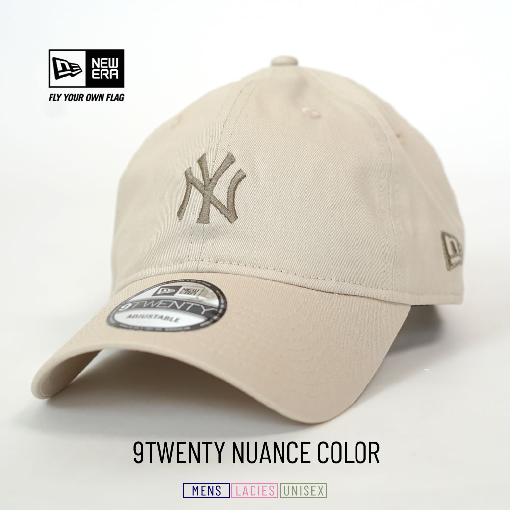 ニューエラ キャップ 帽子 メンズ レディース NEW ERA 9TWENTY 920 ニュアンスカラー MLB ニューヨーク・ヤンキース Lベージュ×ペブル｜deep｜02