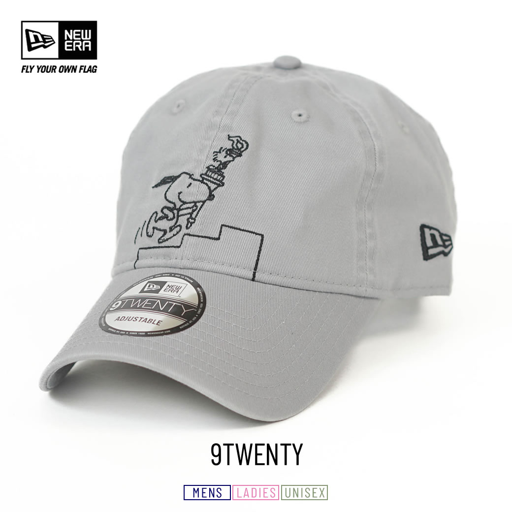 ニューエラ キャップ メンズ レディース 帽子 NEWERA 9TWENTY PEANUTS ピーナッツ スヌーピー ウッドストック 聖火 グレー 14124352 | NEW ERA | 01