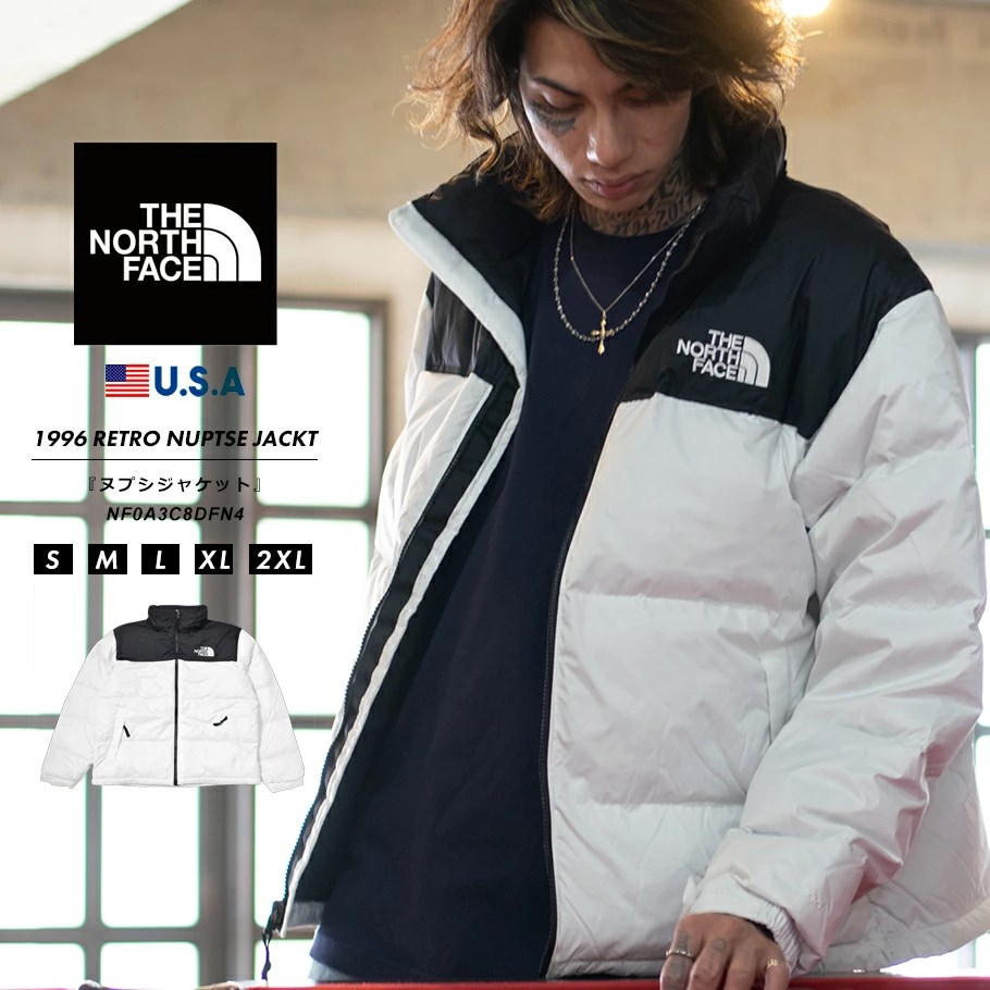 ノースフェイス THE NORTH FACE ヌプシ ダウンジャケット メンズ アウター アウトドア ブランド USAモデル 1996 Retro  Nuptse Jacket TNFホワイト