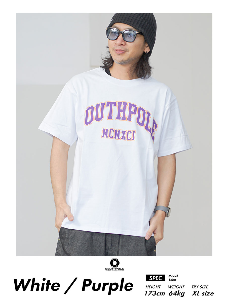 サウスポール SOUTHPOLE Tシャツ メンズ 半袖 カレッジロゴ ストリート ファッション USモデル 大きいサイズ L XL 2XL 3XL LL 3L 4L | SOUTH POLE | 01