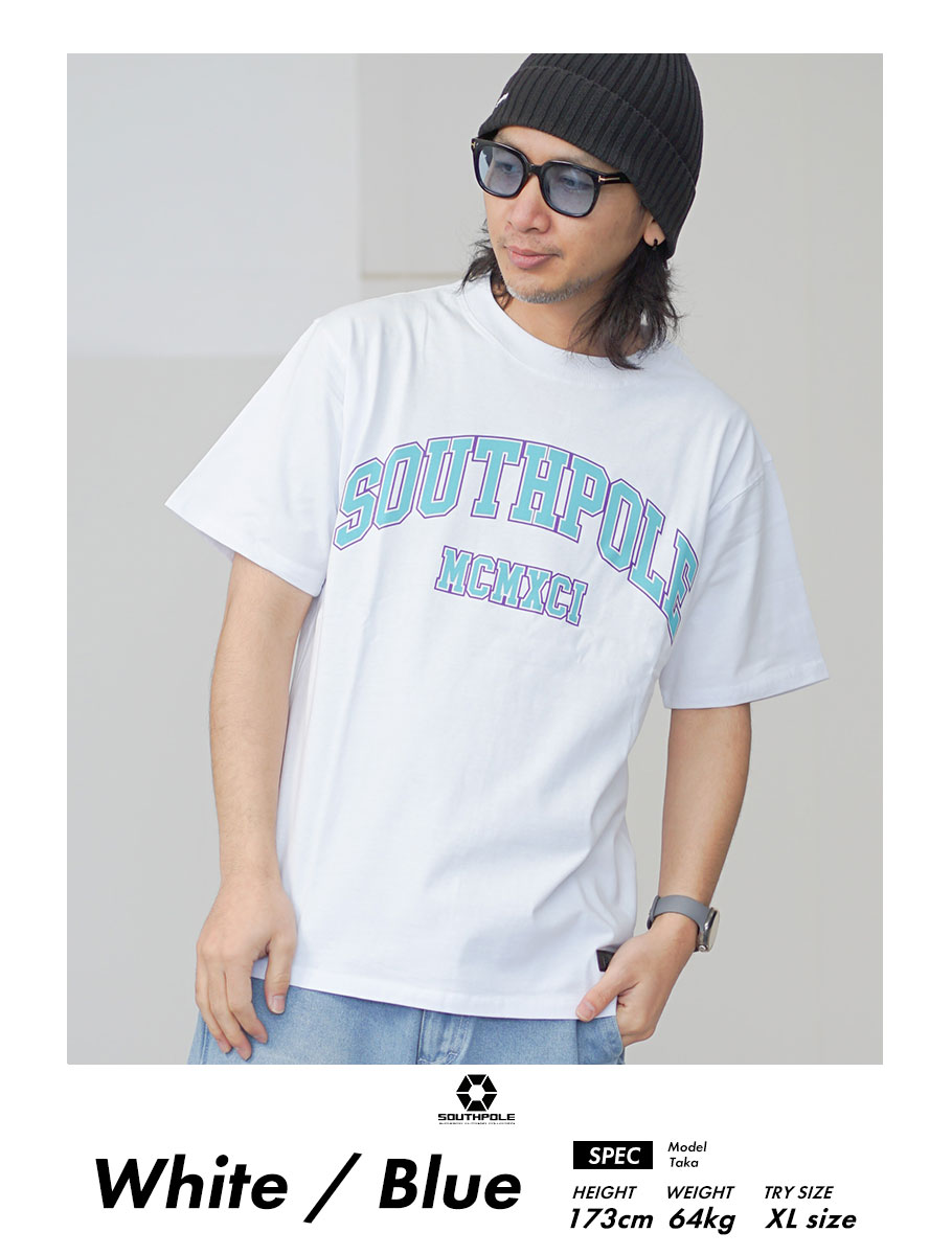 サウスポール SOUTHPOLE Tシャツ メンズ 半袖 カレッジロゴ ストリート ファッション USモデル 大きいサイズ L XL 2XL 3XL LL 3L 4L | SOUTH POLE | 03