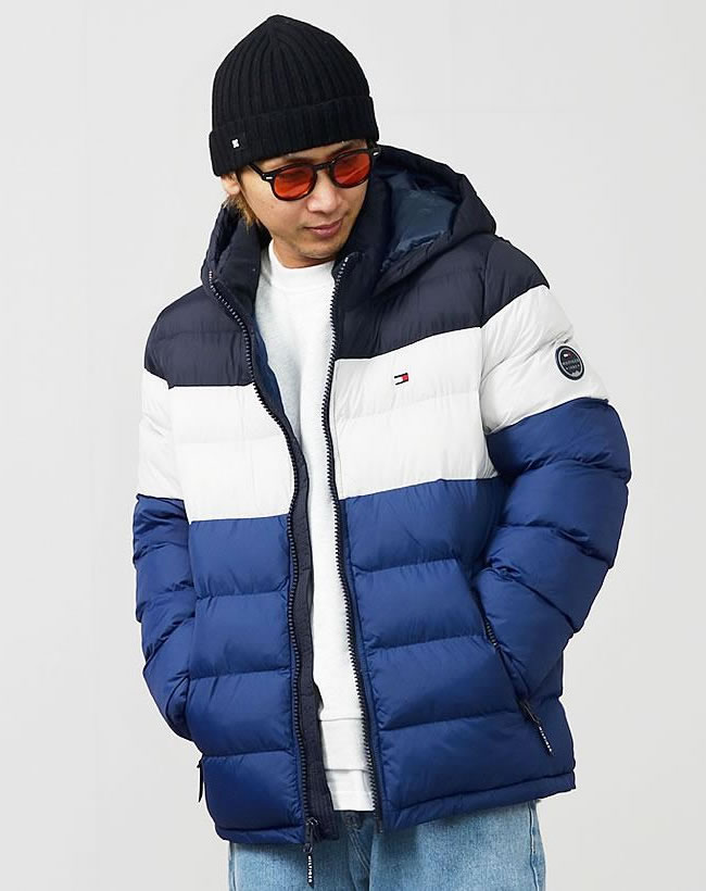 TOMMY HILFIGER トミーヒルフィガー 中綿ダウンジャケット メンズ レディース オーバー...