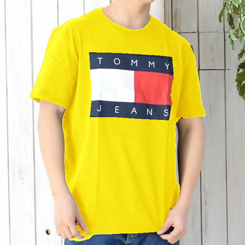 TOMMY HILFIGER Tシャツ メンズ レディース ブランド ロゴ ゆったり 大きめ おしゃ...