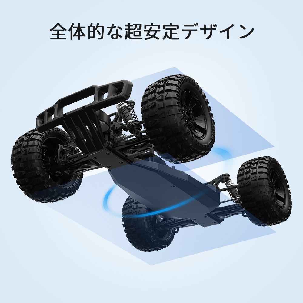 ラジコン ラジコンカー オフロード DEERC DIY可能 速い 4wd 1/10 大型