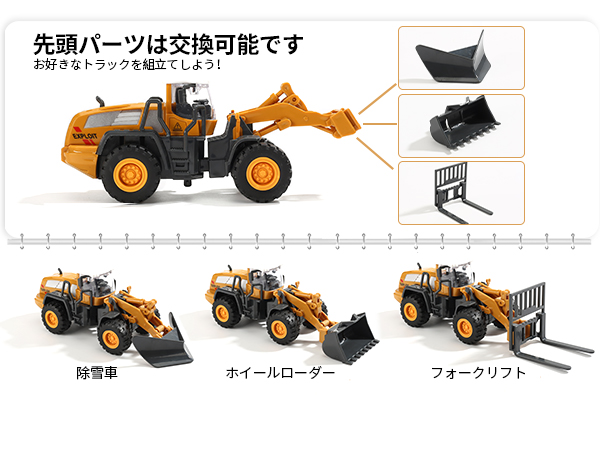 DEERC CuteStone 建設車両 プレイマット 27点セット 90度旋回可