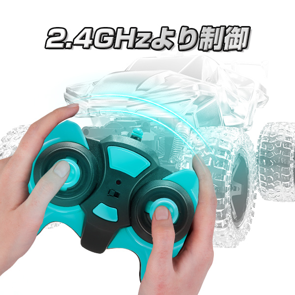 DEERC ラジコン オフロード ラジコンカー 子供 4WD 水スプレー