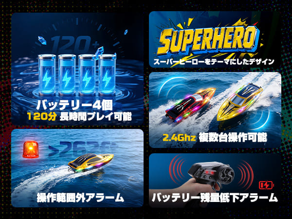 DEERC ラジコンボート ラジコン 船 ボート 2台セット こども向け RC