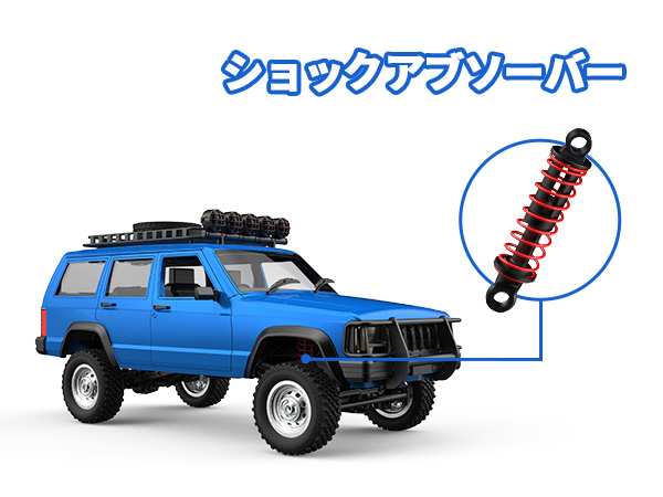 ラジコン ラジコンカー オフロード DEERC クローラー Jeep ジープ 改造 