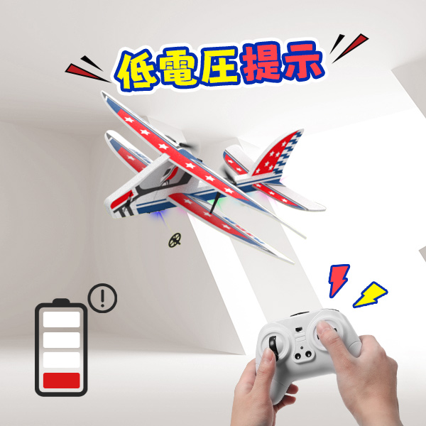 DEERC ラジコン 飛行機 グライダー 固定翼 RCキット 100g未満