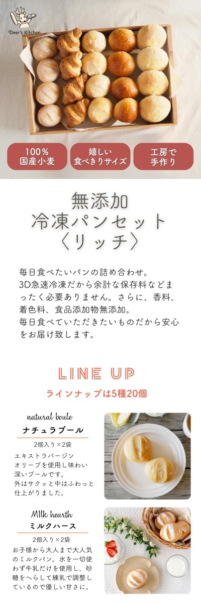 パン 詰め合わせ 無添加 美味しい 5種20個入り 焼成済